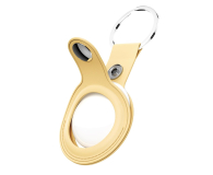 KeyBudz AirTag Keyring skórzane etui do AirTag pastel yellow IEOKBATPY - 1172144 - zdjęcie 3